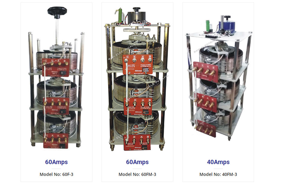 40 - 60 AMPS Three Phase Variable Auto Transformers